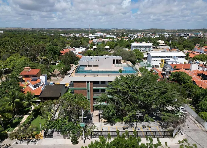 Flat Beijupirá Exclusive com piscina no centro de Porto de Galinhas